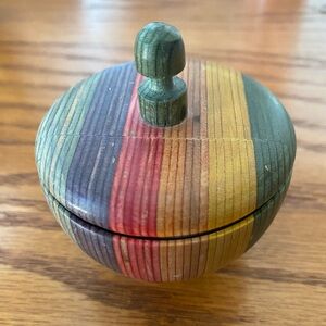 Vintage Small Multi Coloured Trinket Dish